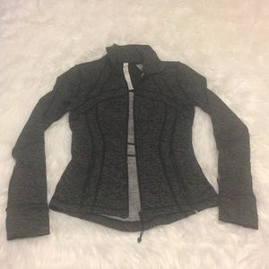 Lululemon Black/white light zip jacket